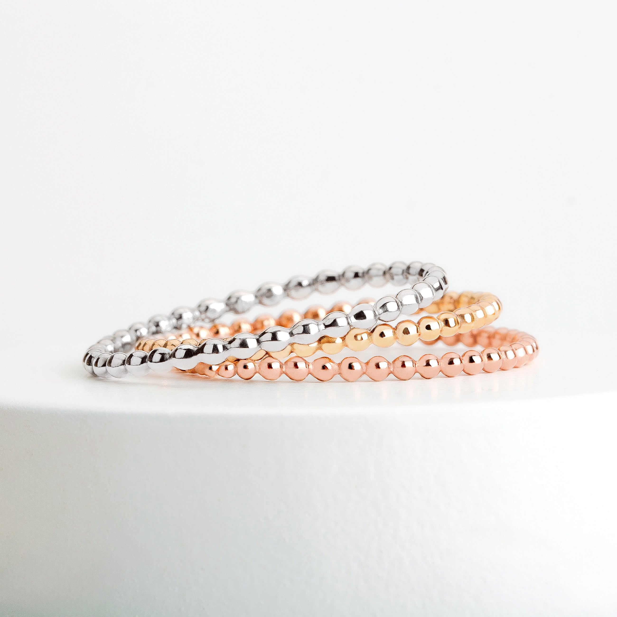 Trio of Dot Stacking Rings