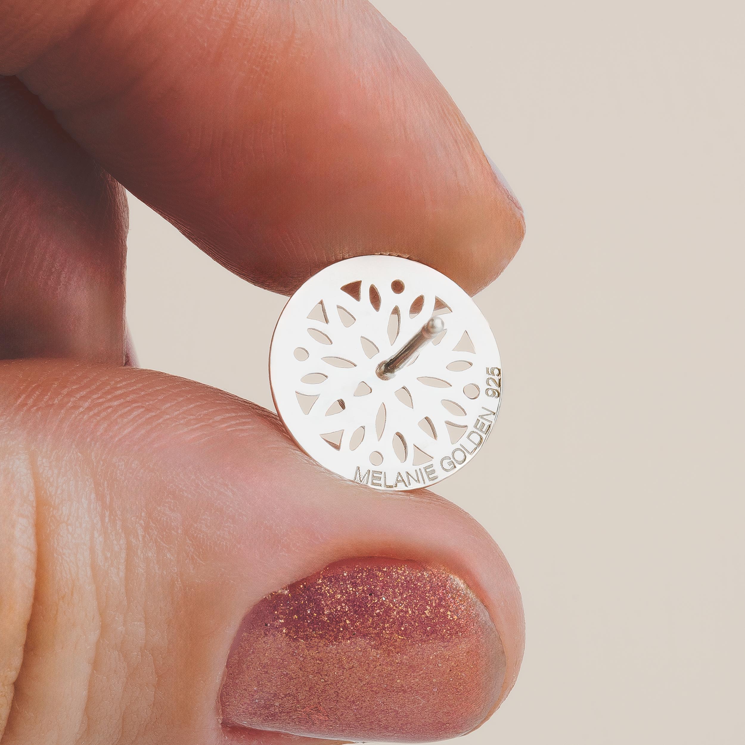 Cassia Stud Earrings | Sterling Silver Floral Filigree Post Earrings | Delicate Dainty & Sweet Lattice Earrings | Perfect Minimalist Look