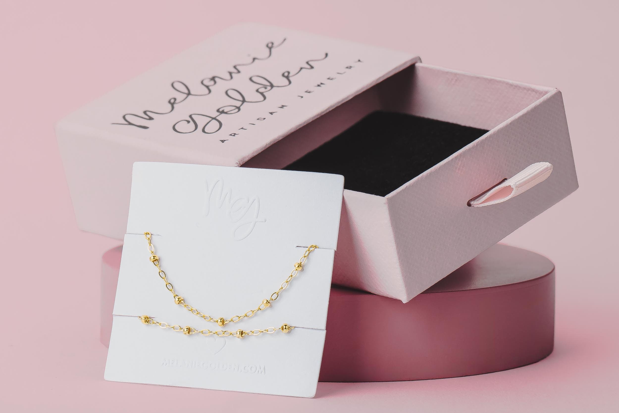 Satellite Chain Bracelet | Gold or Silver Dainty Minimalist Saturn Chain | Thin Classic Chain | Simple Layering Polka Dot Beaded Bracelet