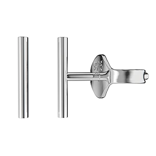 Mini Line Stud Earrings | Dainty Sterling Silver Small Little Tiny Line Bar Post Stud Earrings | Delicate Minimalist Jewelry for Women