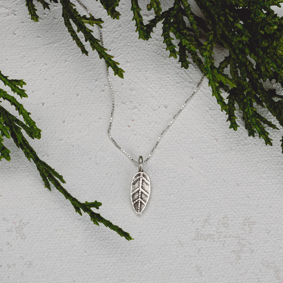 Tiny Sterling Silver Leaf Necklace | Multiple Choices Available: Philodendron, Monstera, Magnolia, Fiscus | Perfect Gift for Plant Lovers