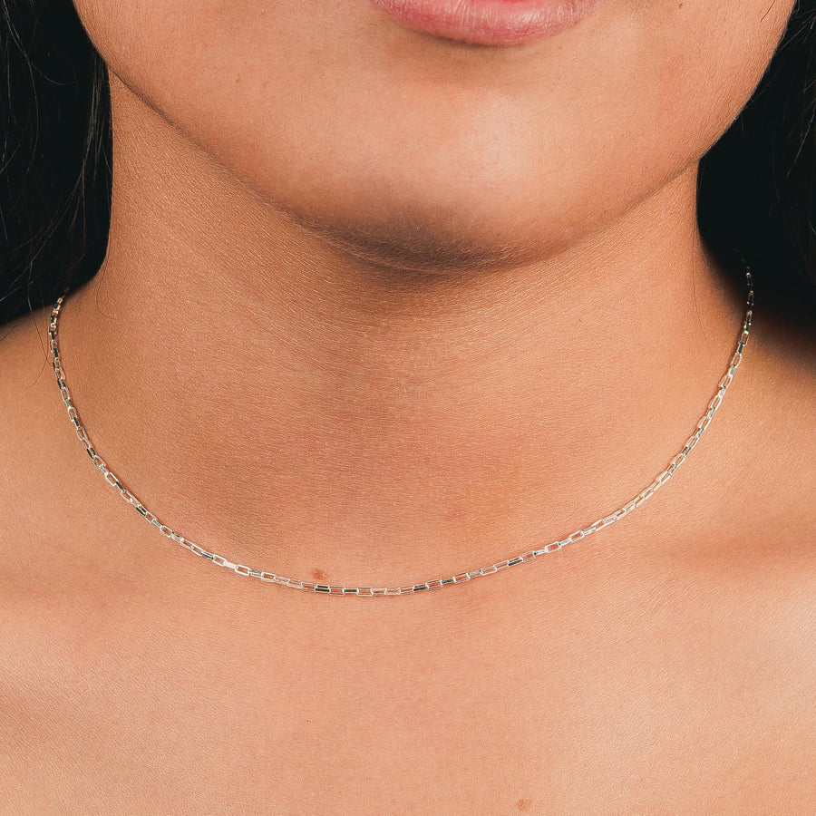 Box Chain Necklace - Melanie Golden Jewelry - bestseller, essential chains, everyday, necklace, necklaces