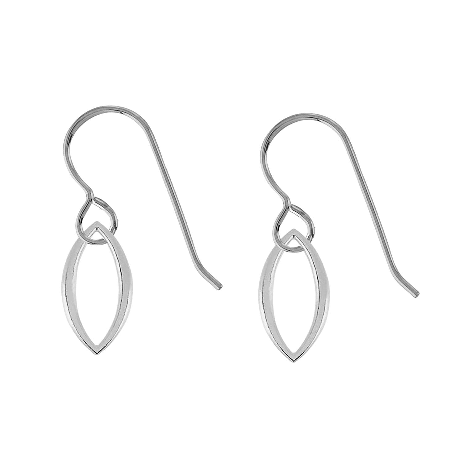 Tiny Leaf Petal Dangle Earrings | Tiny Little Boho 925 Sterling Silver Dangle Drop Earrings For Women and Girls