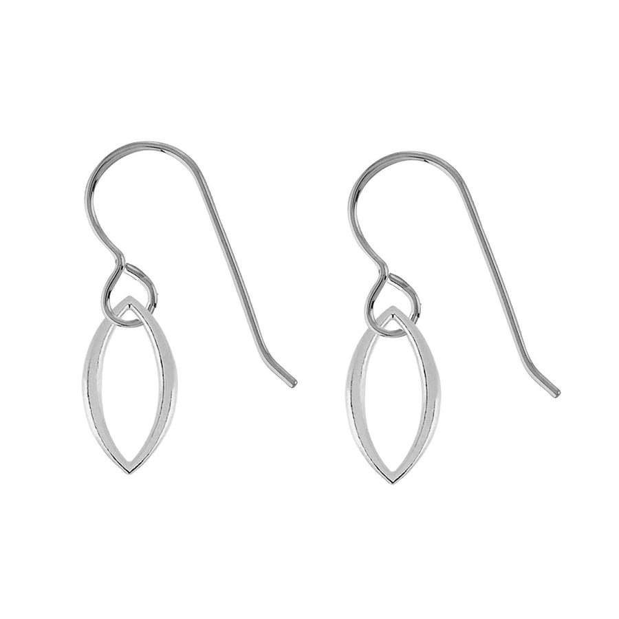 Tiny Leaf Petal Dangle Earrings | Tiny Little Boho 925 Sterling Silver Dangle Drop Earrings For Women and Girls