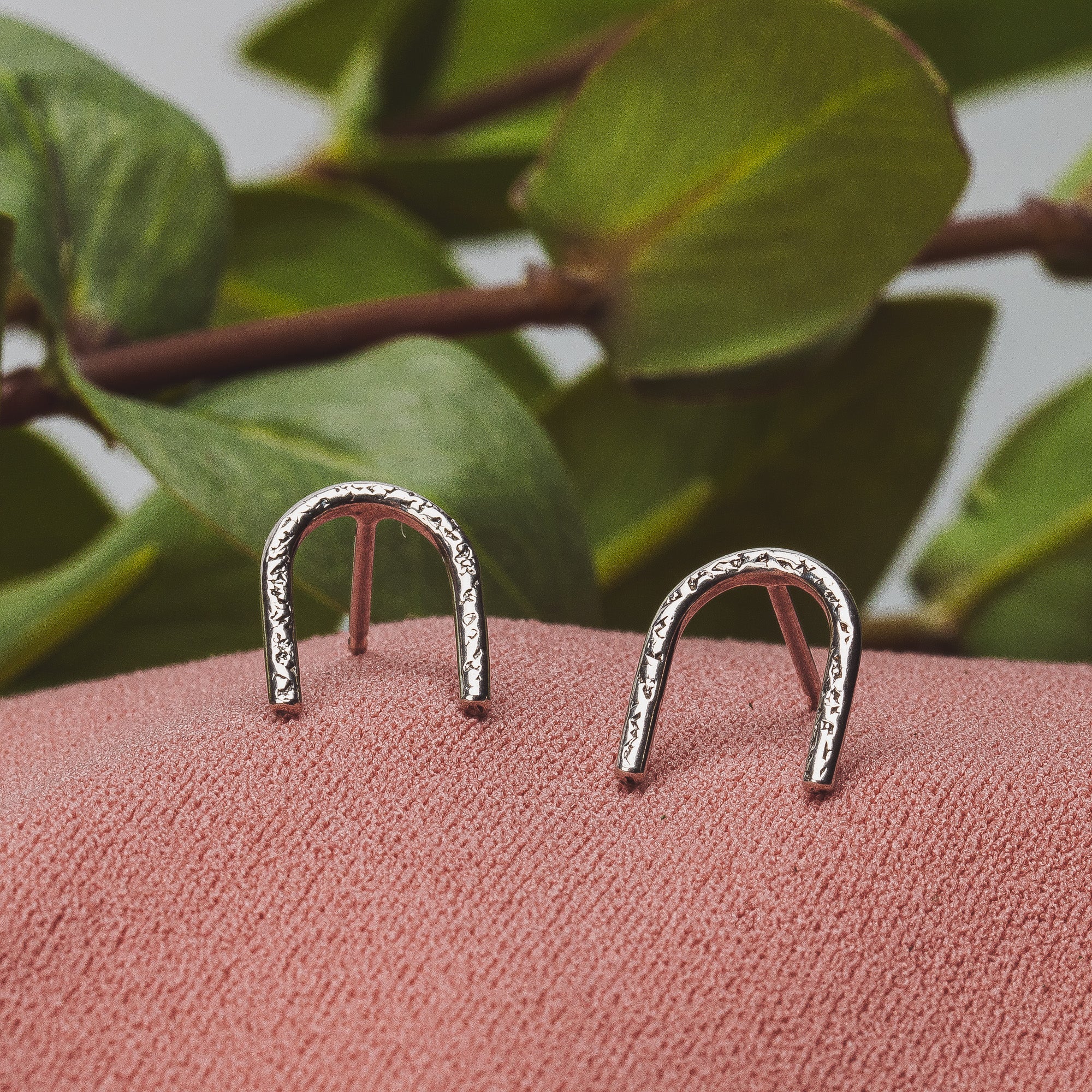 Mini Arch Earrings - Melanie Golden Jewelry - earrings, everyday, stud, stud earrings