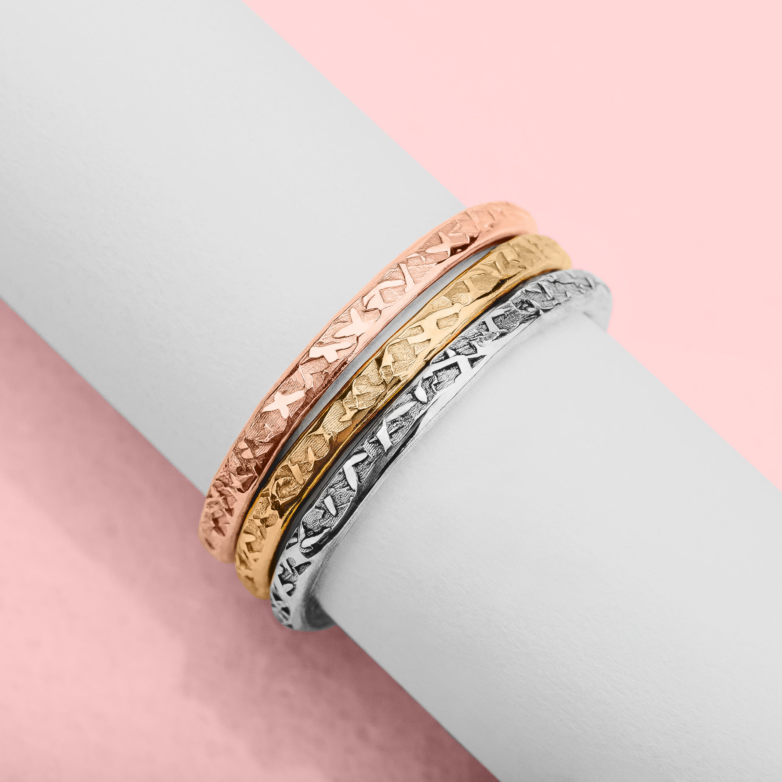 Raw Silk Stacking Ring