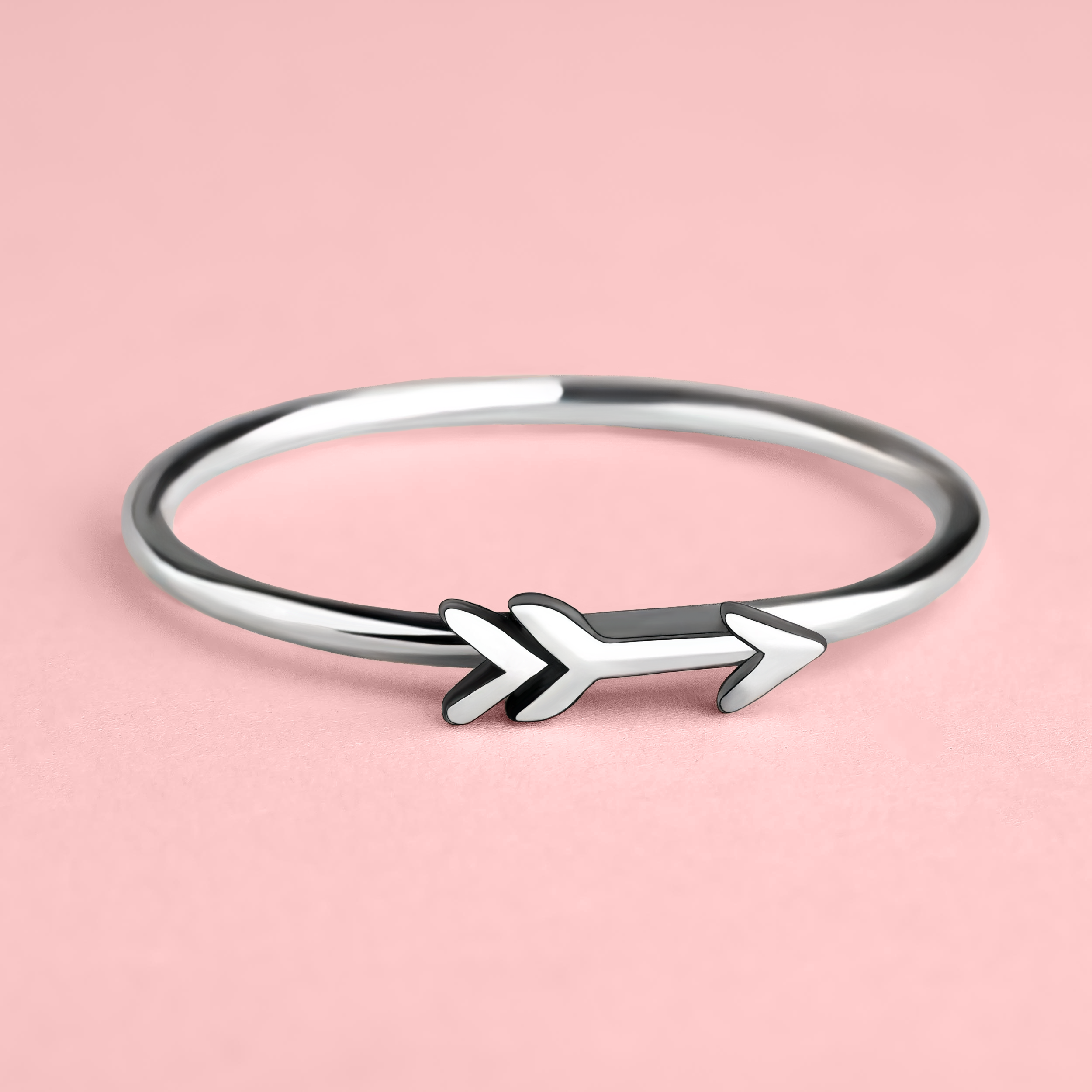Thin Arrow Stacking Ring in 925 Sterling Silver for Women and Girls | Comfort Fit | USA Sizes 4-12