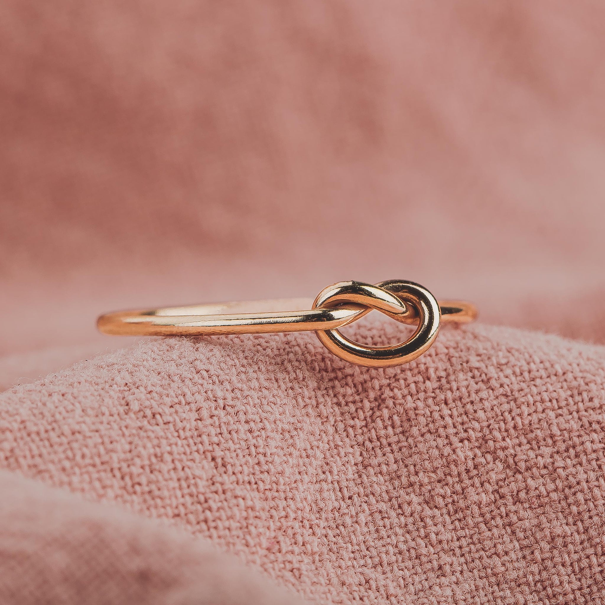 Love Knot Ring in Silver, Gold, or Rose Gold | Promise or Friendship Jewelry for Women and Girls | Comfort Fit USA Sizes 4-12