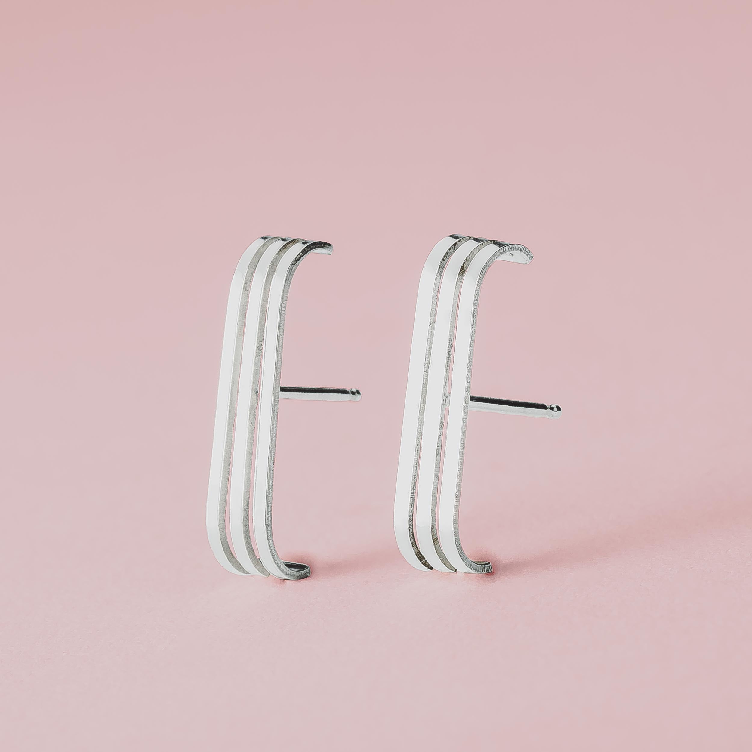 Triple Suspender Earrings - Melanie Golden Jewelry - _badge_bestseller, bestseller, earrings, new, stud earrings, suspender earrings