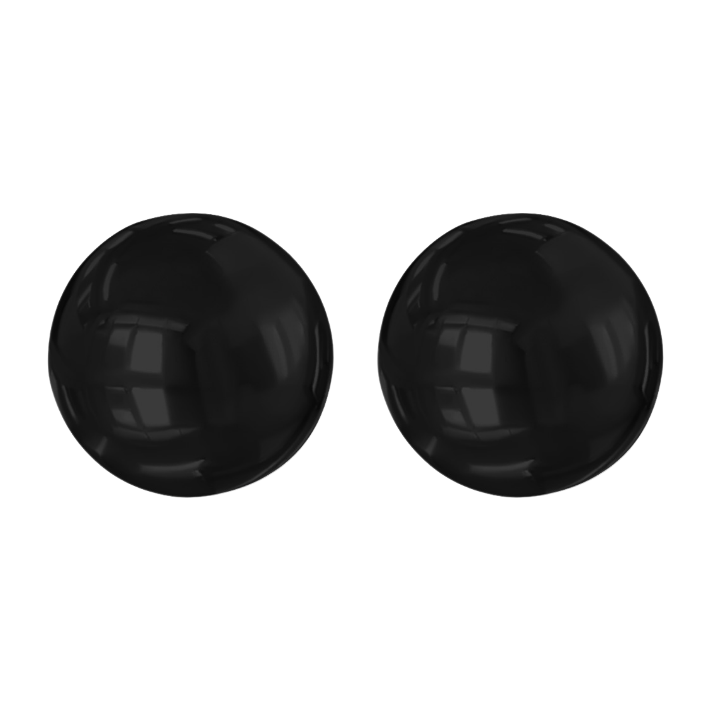 Black Ball Stud Earrings | Tiny Hypoallergenic Surgical Steel Black Round Circle Sphere Post Earrings For Women And Girls (3mm)