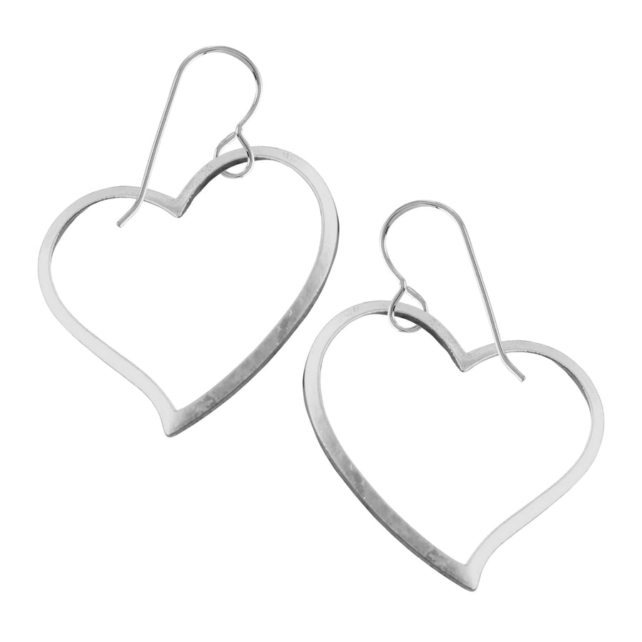 Heart Dangle Drop Earrings For Women And Girls | Valentines & Love Jewelry | Multiple Styles Available (Giant Heart Earrings)
