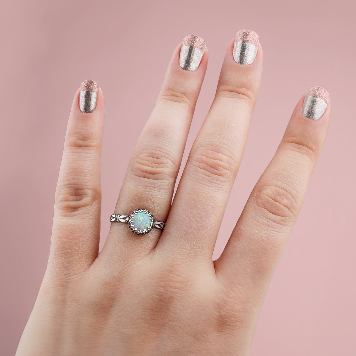 Floral Opal Ring