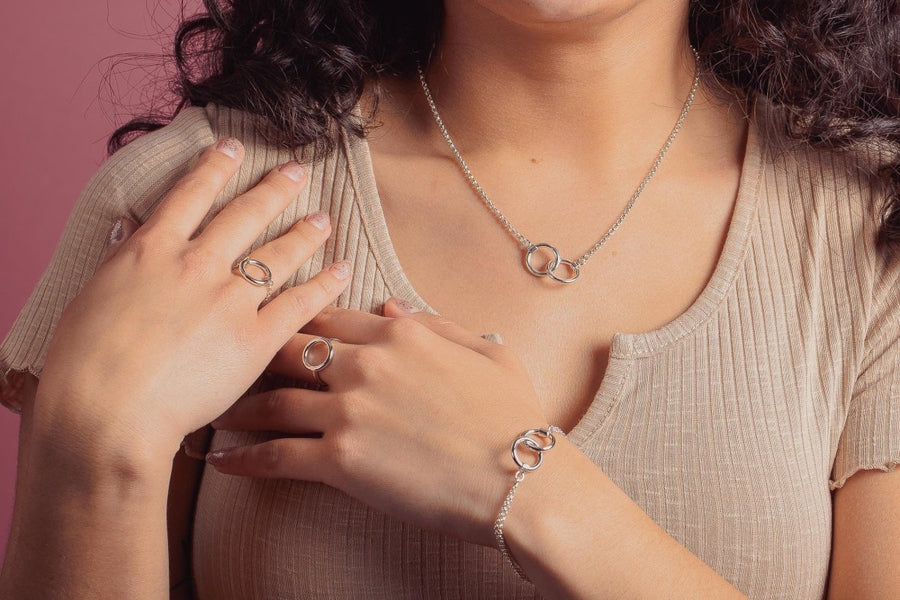 Forever Connected Gift Set | Necklace, Bracelet, Earrings, & Ring