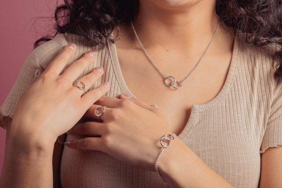 Forever Connected Gift Set | Necklace, Bracelet, Earrings, & Ring