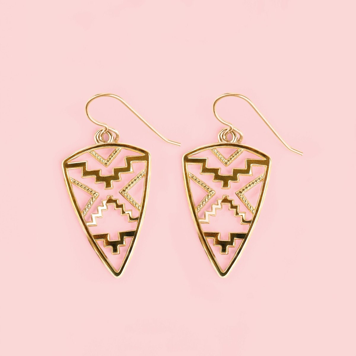 Gold Bohemian Boho Dangle Drop Earrings | Fun Golden Jewelry for Women