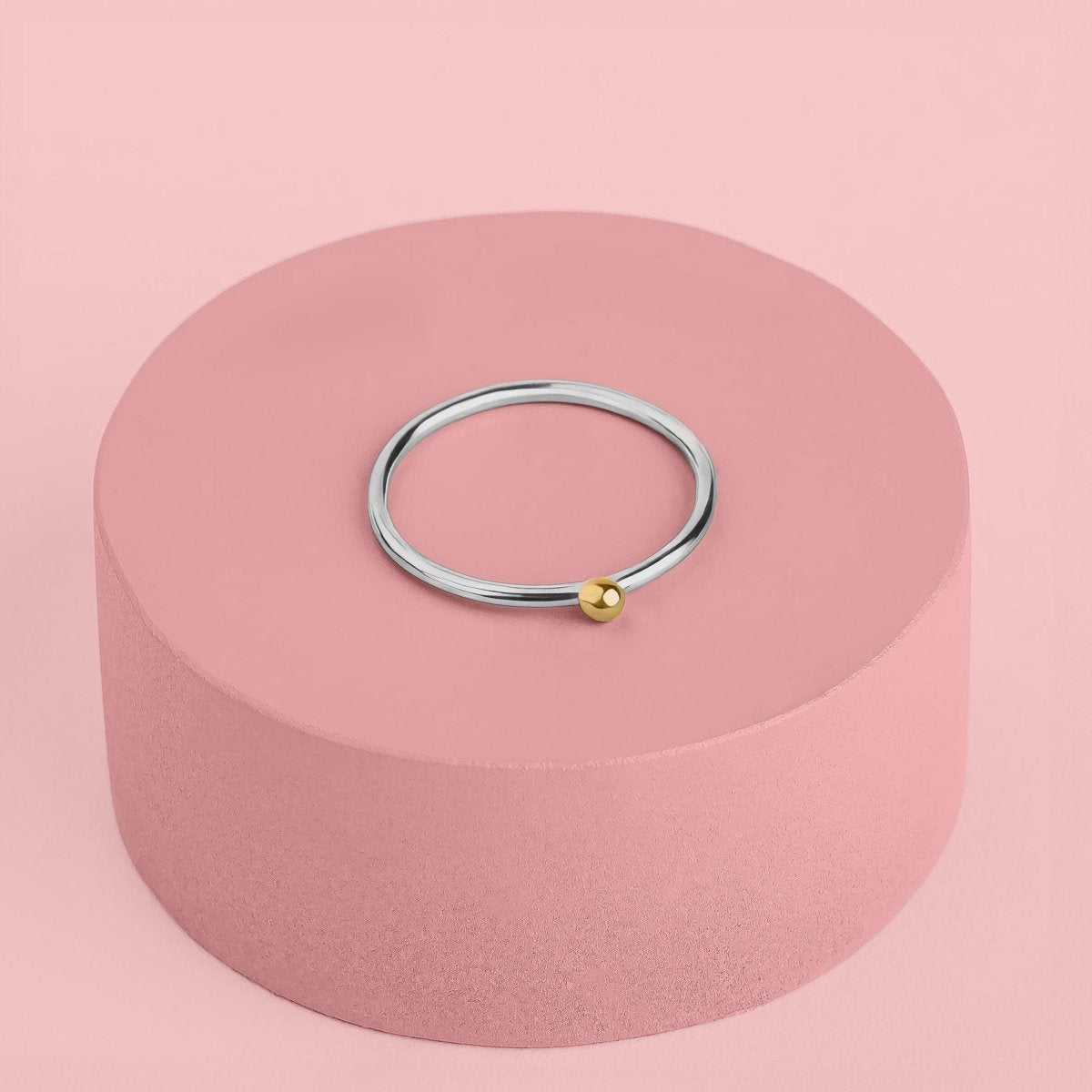 Gold Dot Gift Set | Earrings & Stacking Ring