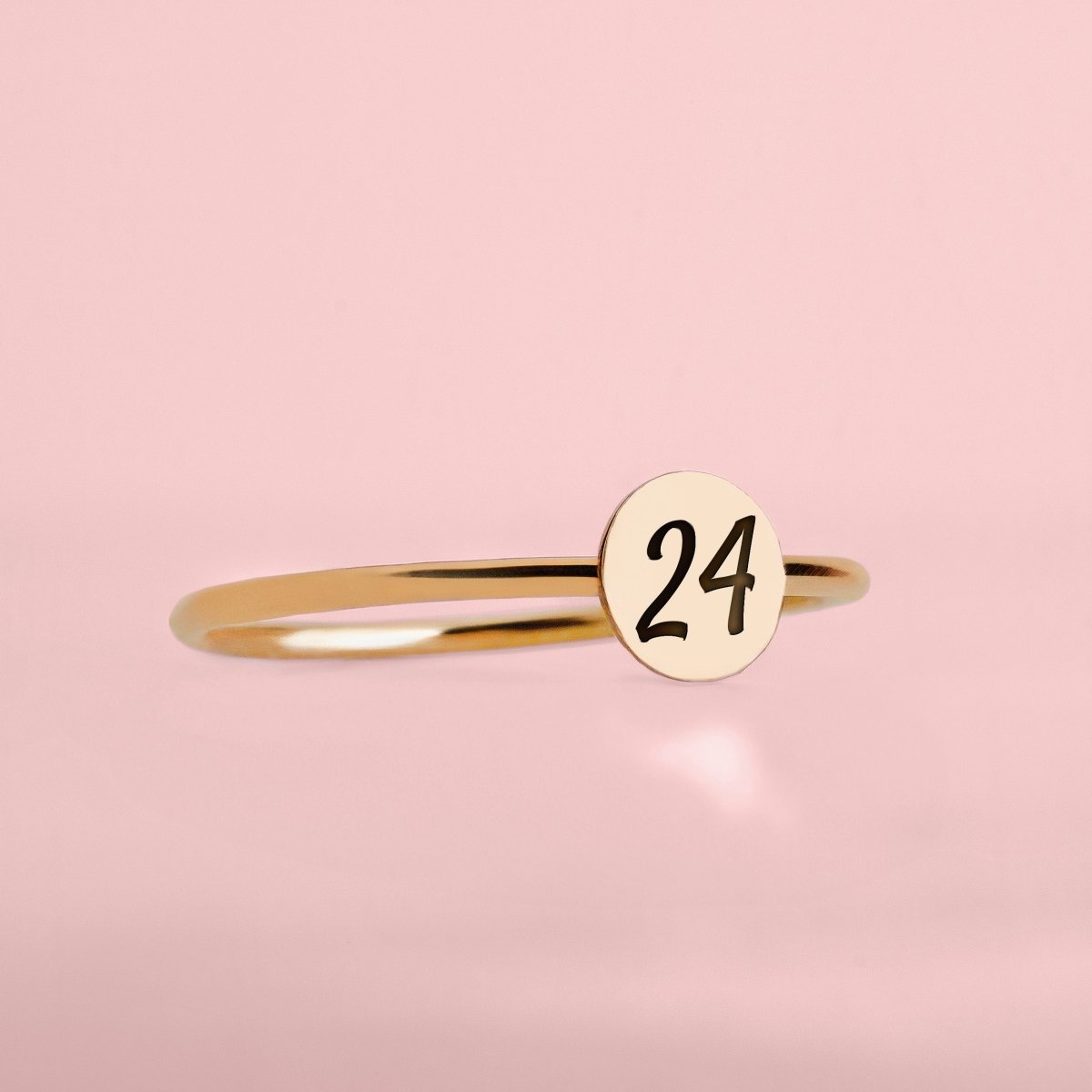 Graduation Class Ring Set | Stackable High School or College Stacking Rings | Personalized Custom Senior Year Sorority Signet Graduate Gift
