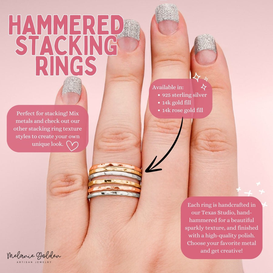 Hammered Stacking Ring