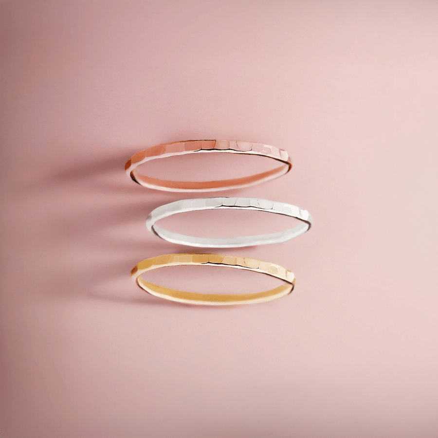 Hammered Stacking Ring