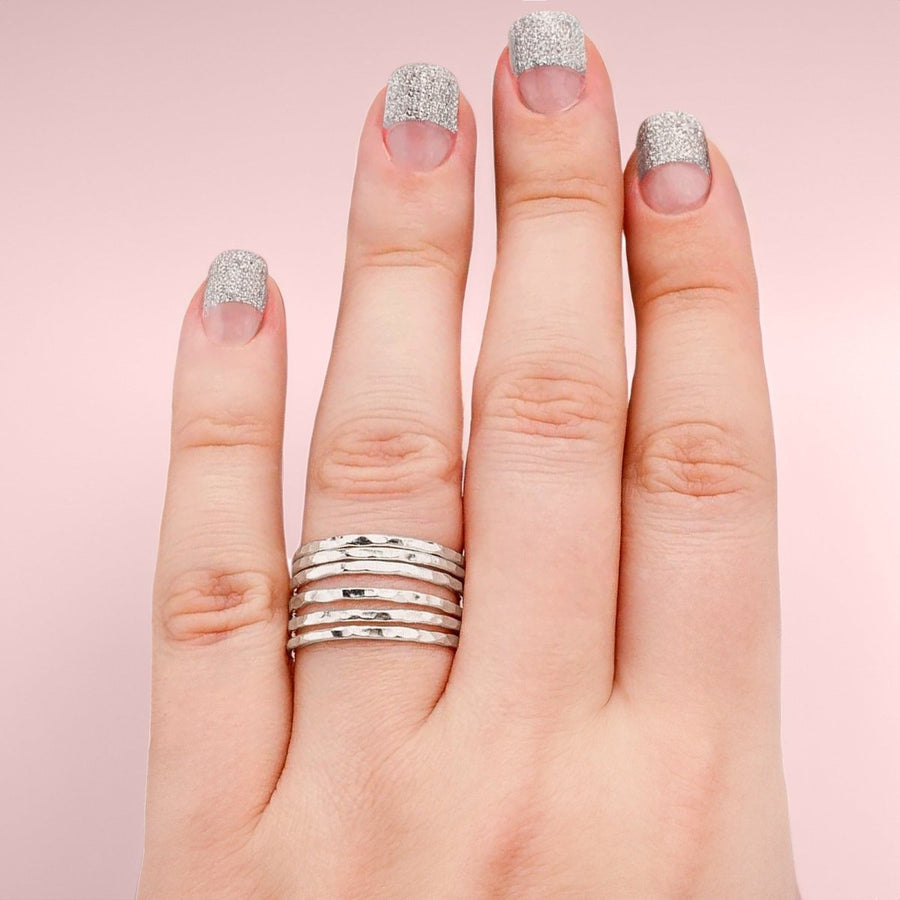 Hammered Stacking Ring