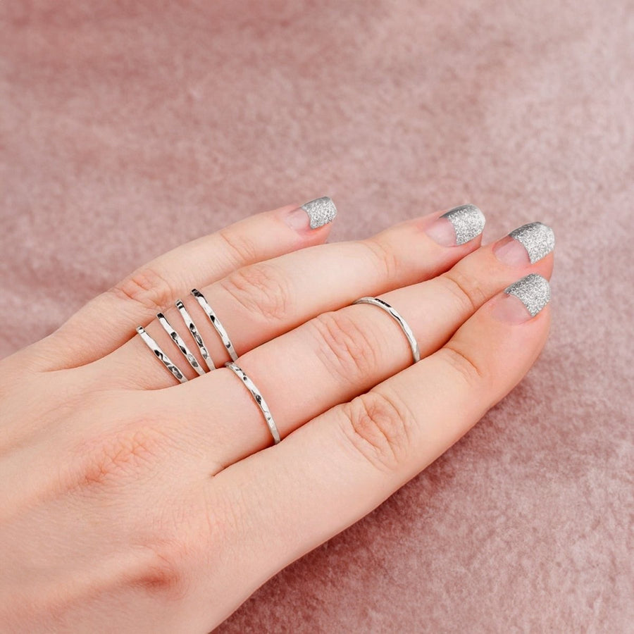 Hammered Stacking Ring