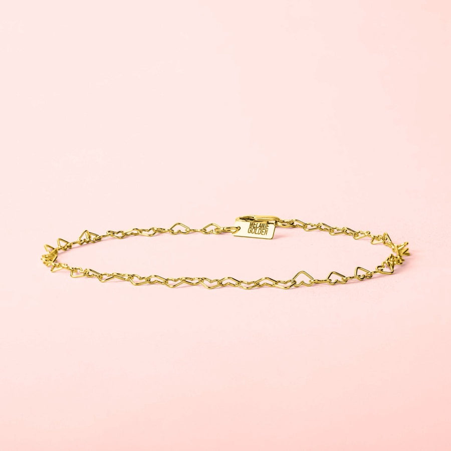 Heart Link Chain Anklet