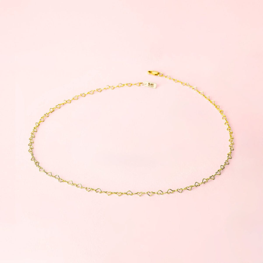 Heart Link Chain Necklace