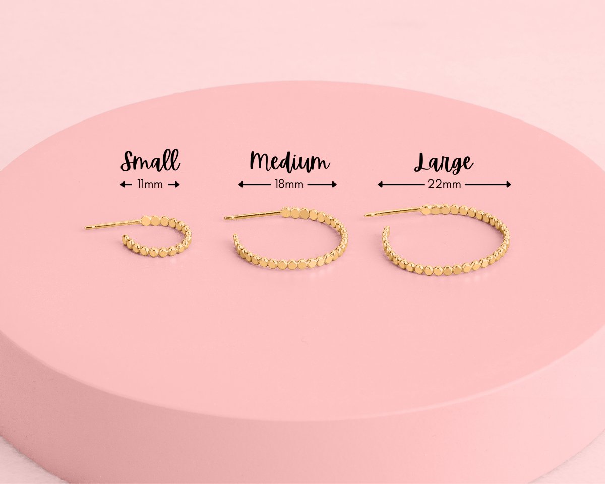 Large Glimmer Hoop Earrings