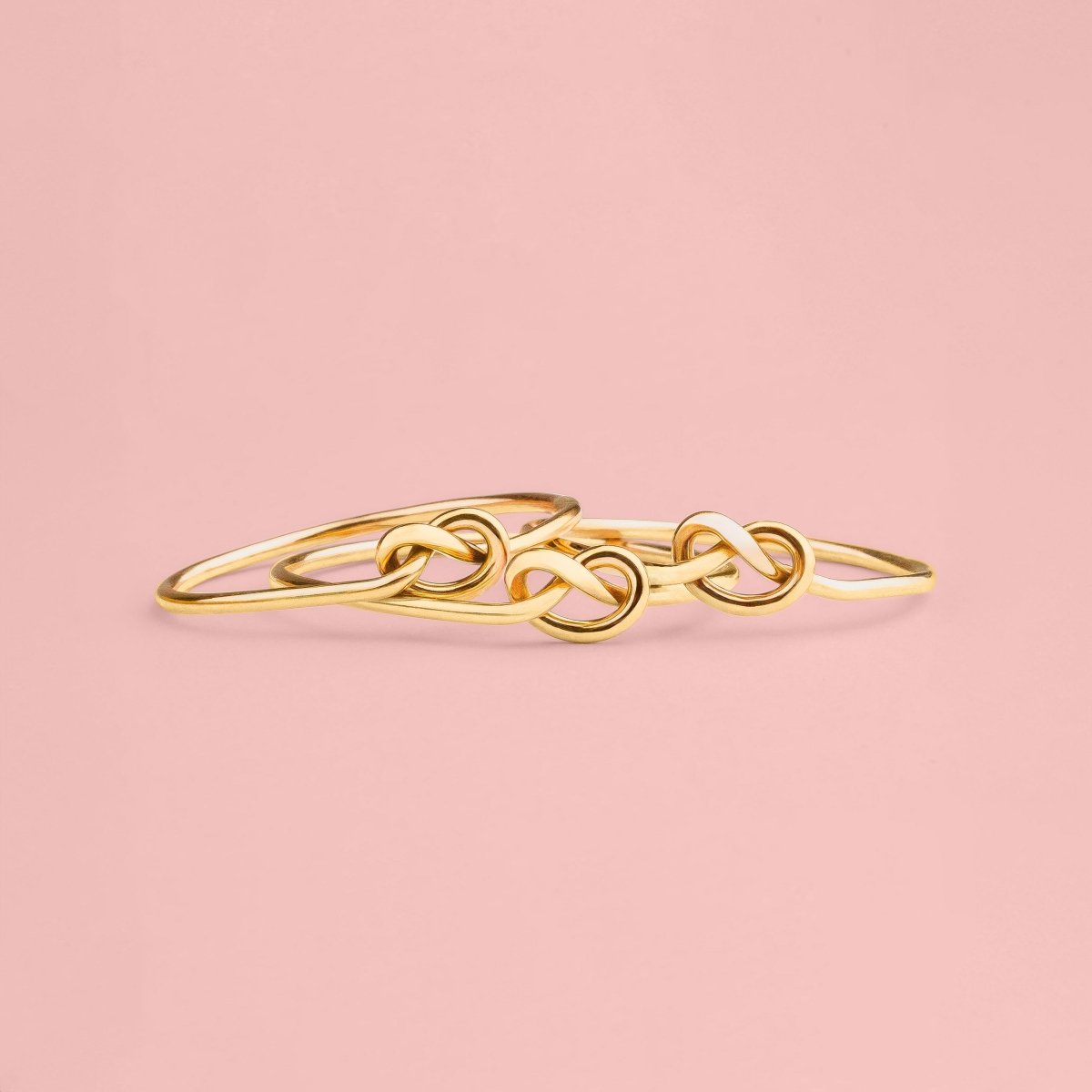 Love Knot Ring in Silver, Gold, or Rose Gold | Promise or Friendship Jewelry for Women and Girls | Comfort Fit USA Sizes 4-12