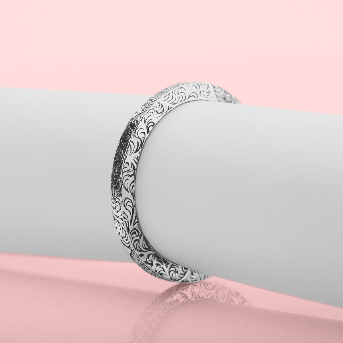 Paisley Stacking Ring | 925 Sterling Silver Square Swirly Filigree Stackable Ring Band | USA Ring Sizes 4-12