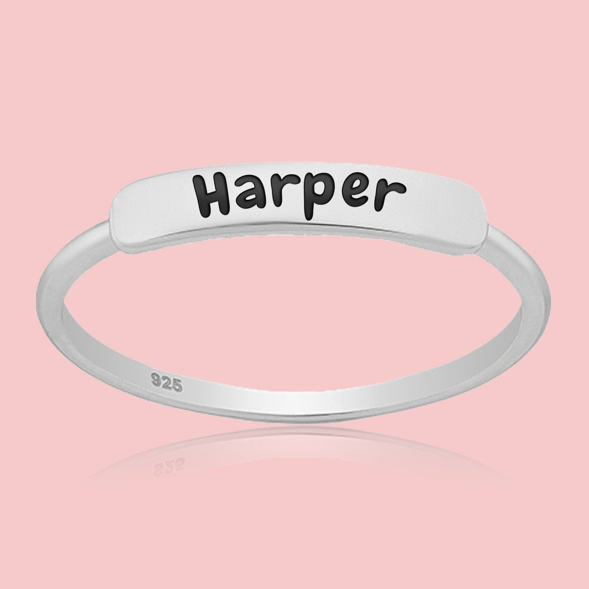Personalized Name Bar Ring
