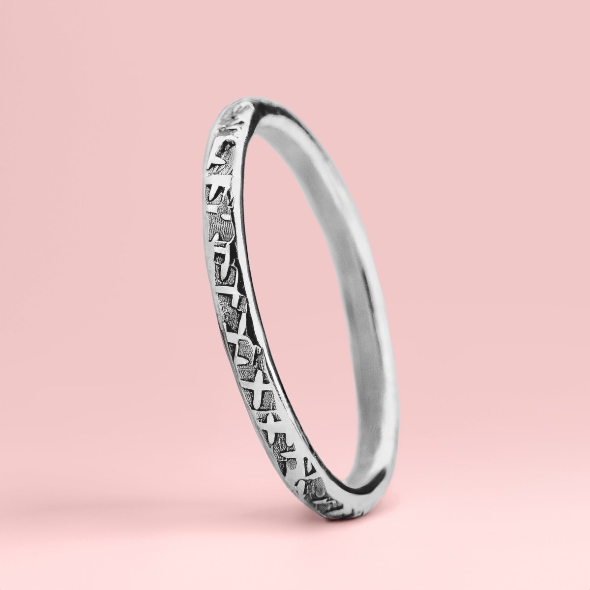 Raw Silk Stacking Rings | Sterling Silver Heavy Weight Stacking Rings | Comfort Fit Jewelry for Women and Girls | USA Sizes 4-12