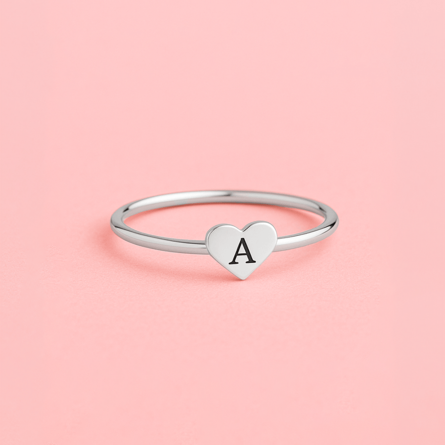 Set of 3 Elle Heart Stacking Rings