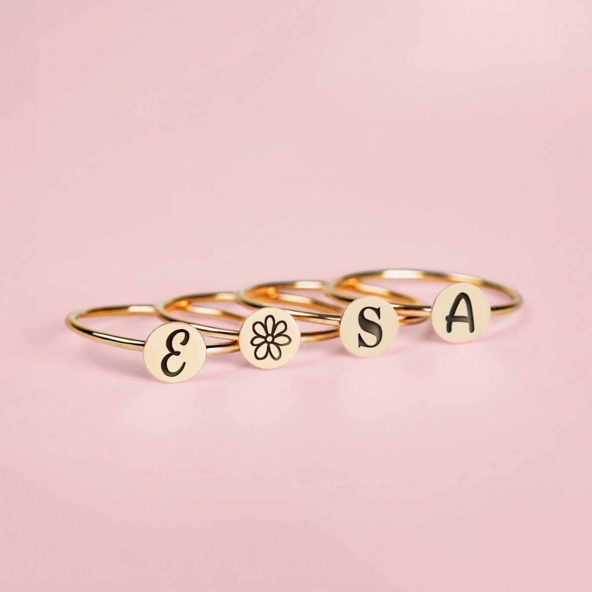 Set of 3 Initial Stacking Rings