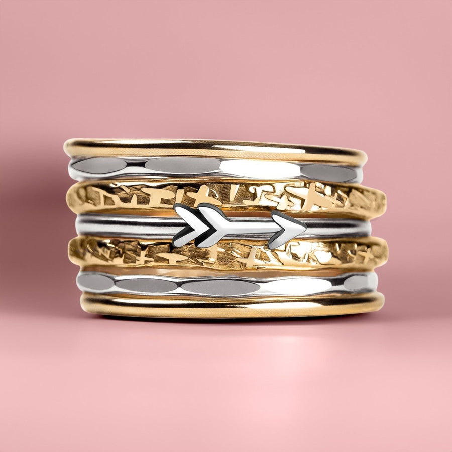 Set of 7 Arrow Stacking Rings