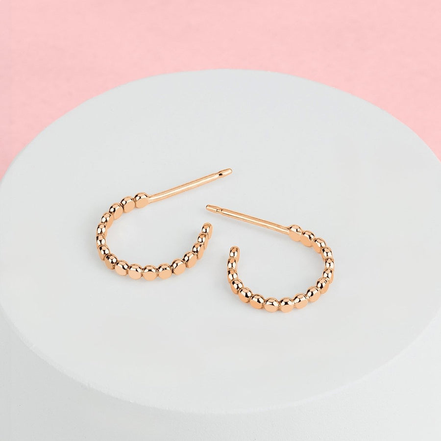 Small Glimmer Hoop Earrings