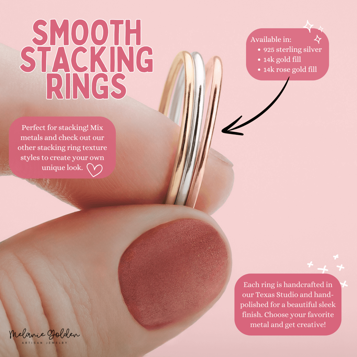 Smooth Stacking Ring | Sterling Silver 1mm Thin Smooth Stacking Skinny Rings | Comfort Fit | Sizes 2-12