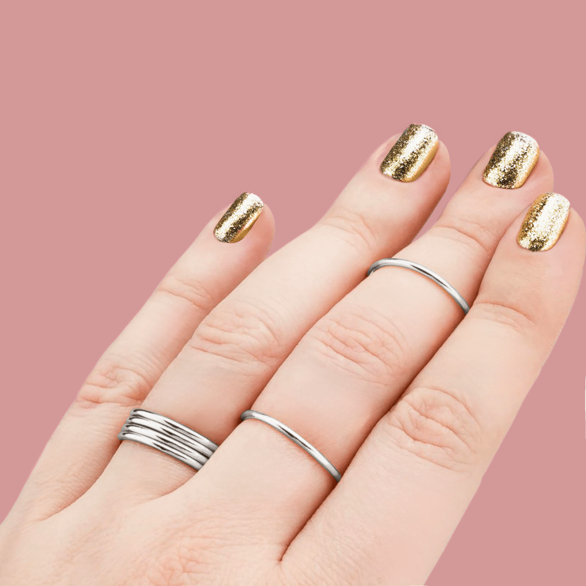 Smooth Stacking Ring | Sterling Silver 1mm Thin Smooth Stacking Skinny Rings | Comfort Fit | Sizes 2-12