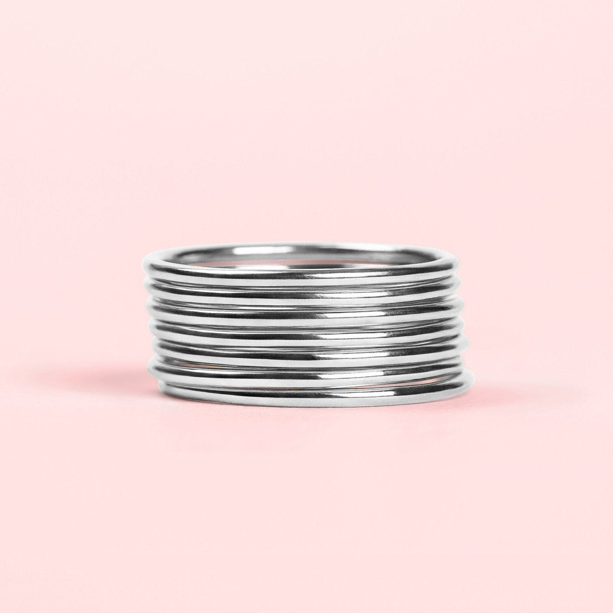 Smooth Stacking Ring | Sterling Silver 1mm Thin Smooth Stacking Skinny Rings | Comfort Fit | Sizes 2-12