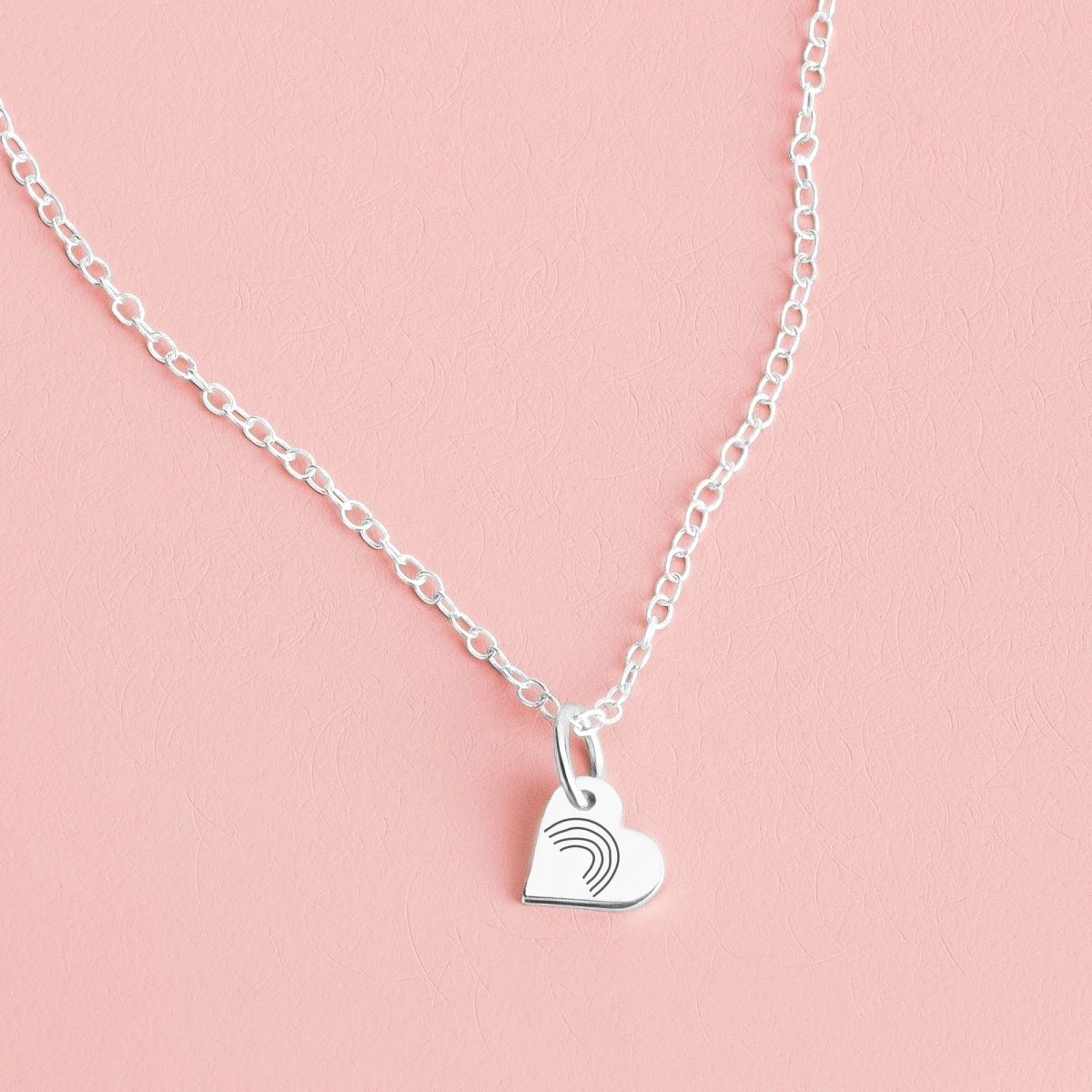 The Hope Rainbow | Rainbow Baby Necklace Gift for Mama After Child Loss, Miscarriage, Angel Baby Pregnancy, Mom Infertility Awareness Heart