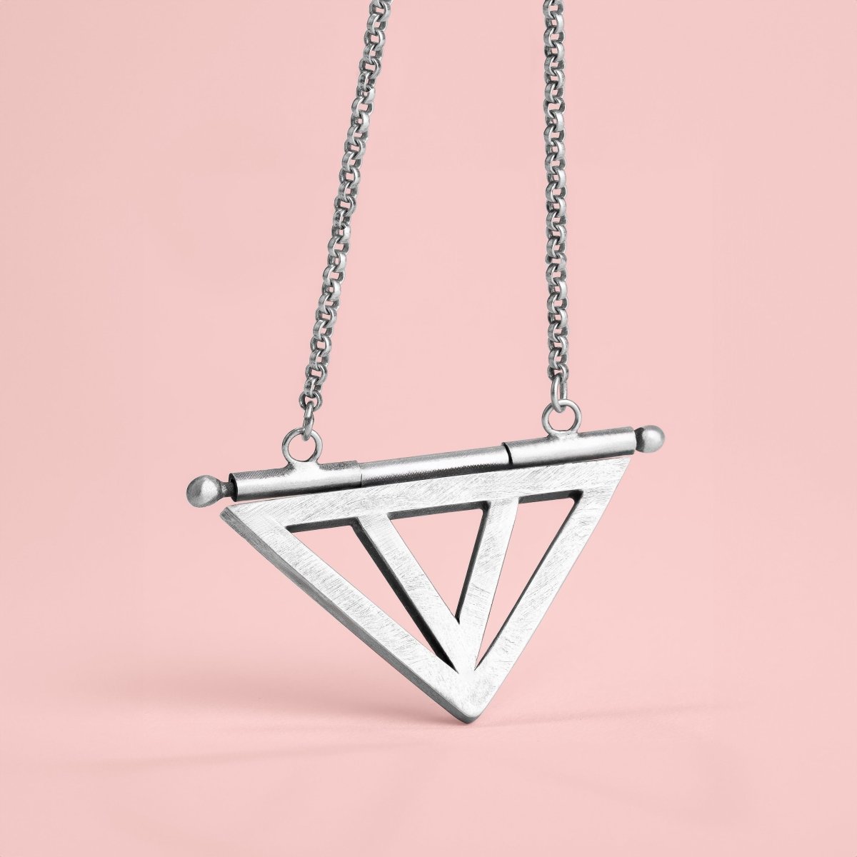 The Vault Necklace | Large Chevron Hinge Statement Necklace | Inspired By Cathedral Architecture