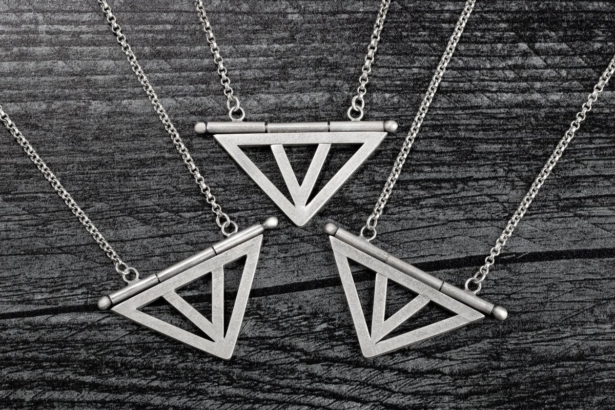 The Vault Necklace | Large Chevron Hinge Statement Necklace | Inspired By Cathedral Architecture