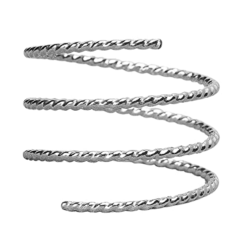 Twisted Double Spiral Ring | Silver Gold Or Rose Gold Adjustable Minimalist Boho Bohemian Rope Spiral Twist Coil Spring Bypass Ring