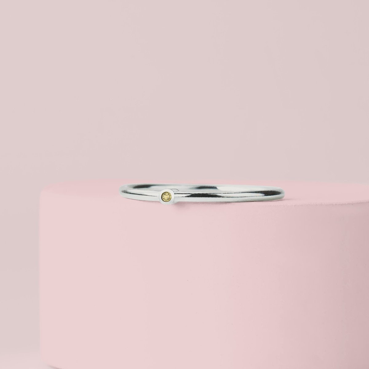 Yellow Diamond Stacking Rings