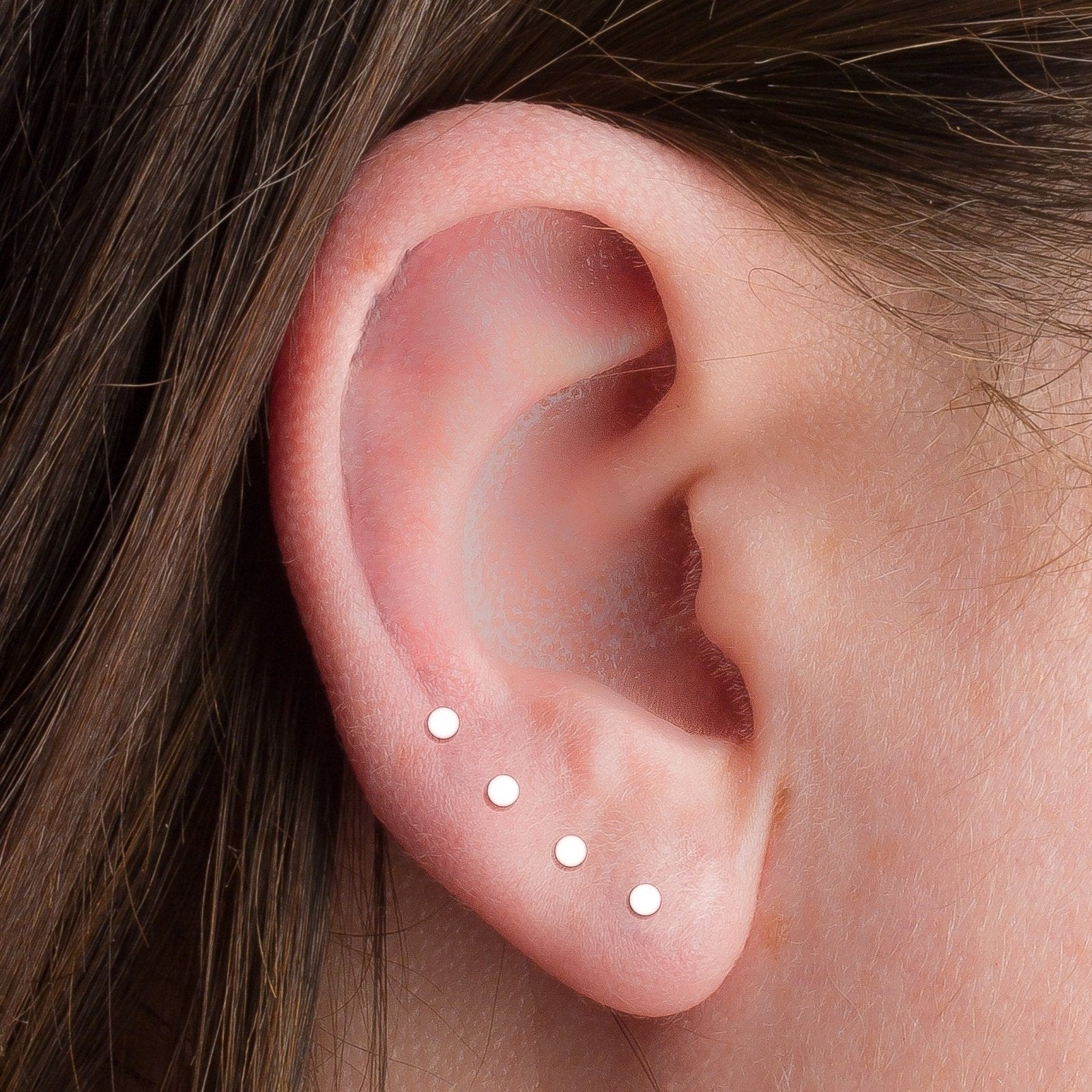 2mm Dot Disc Stud Earrings - Melanie Golden Jewelry - earrings, everyday, minimal, minimal jewelry, post earrings, silver, stud, stud earrings