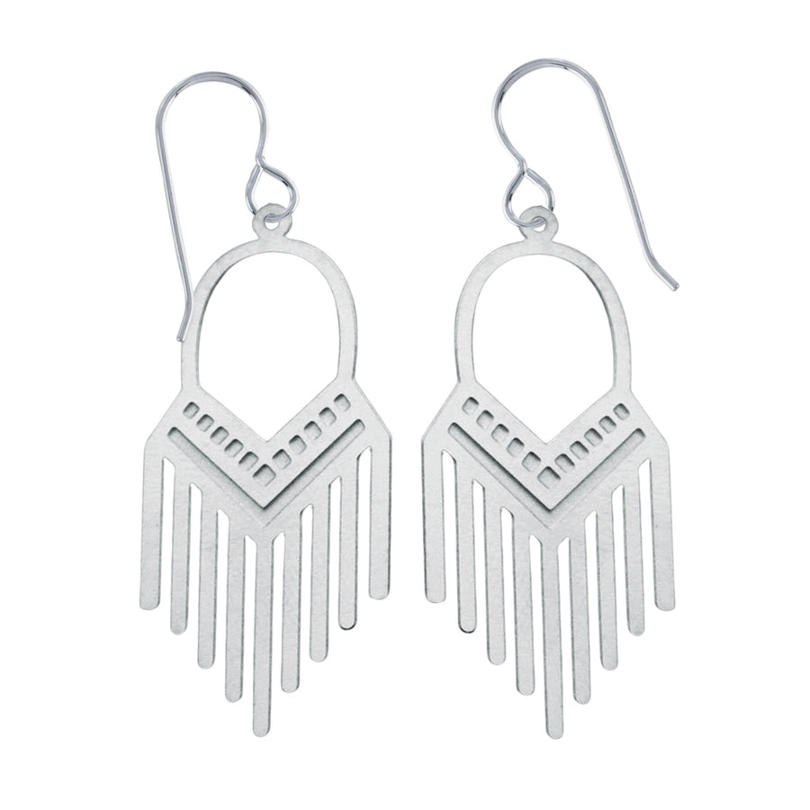 Geometric Fringe Earrings - Melanie Golden Jewelry - dangle earrings, earrings