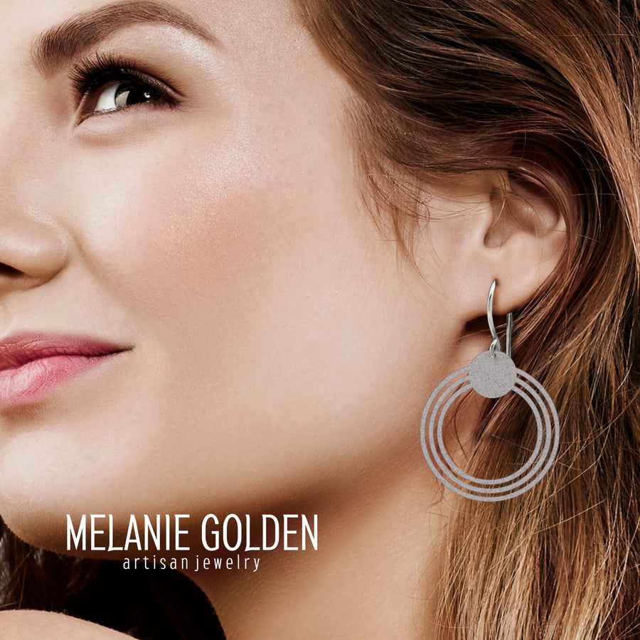 Vortex Circle Earrings - Melanie Golden Jewelry - dangle earrings, earrings