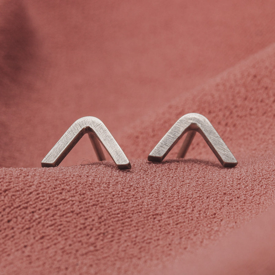 The Vault Earrings - Melanie Golden Jewelry - 7-23-20 Cathedral Collection Release, 7-27-20 Cathedral Collection Release, cathedral, earrings, everyday essentials, minimal, minimal jewelry, post earrings, Signature Collection, stud, stud earrings, symbolic