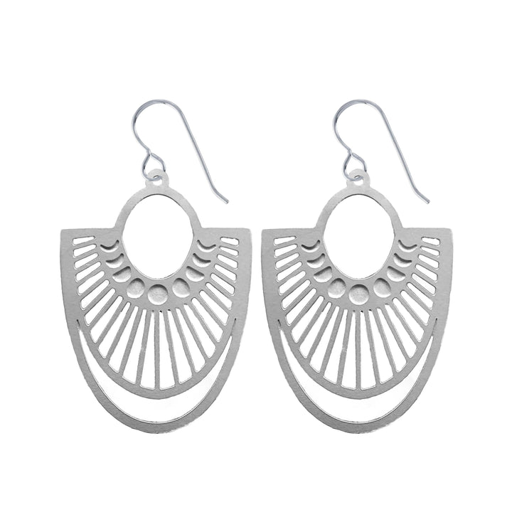 Moon Phase Fan Earrings - Melanie Golden Jewelry - dangle earrings, earrings