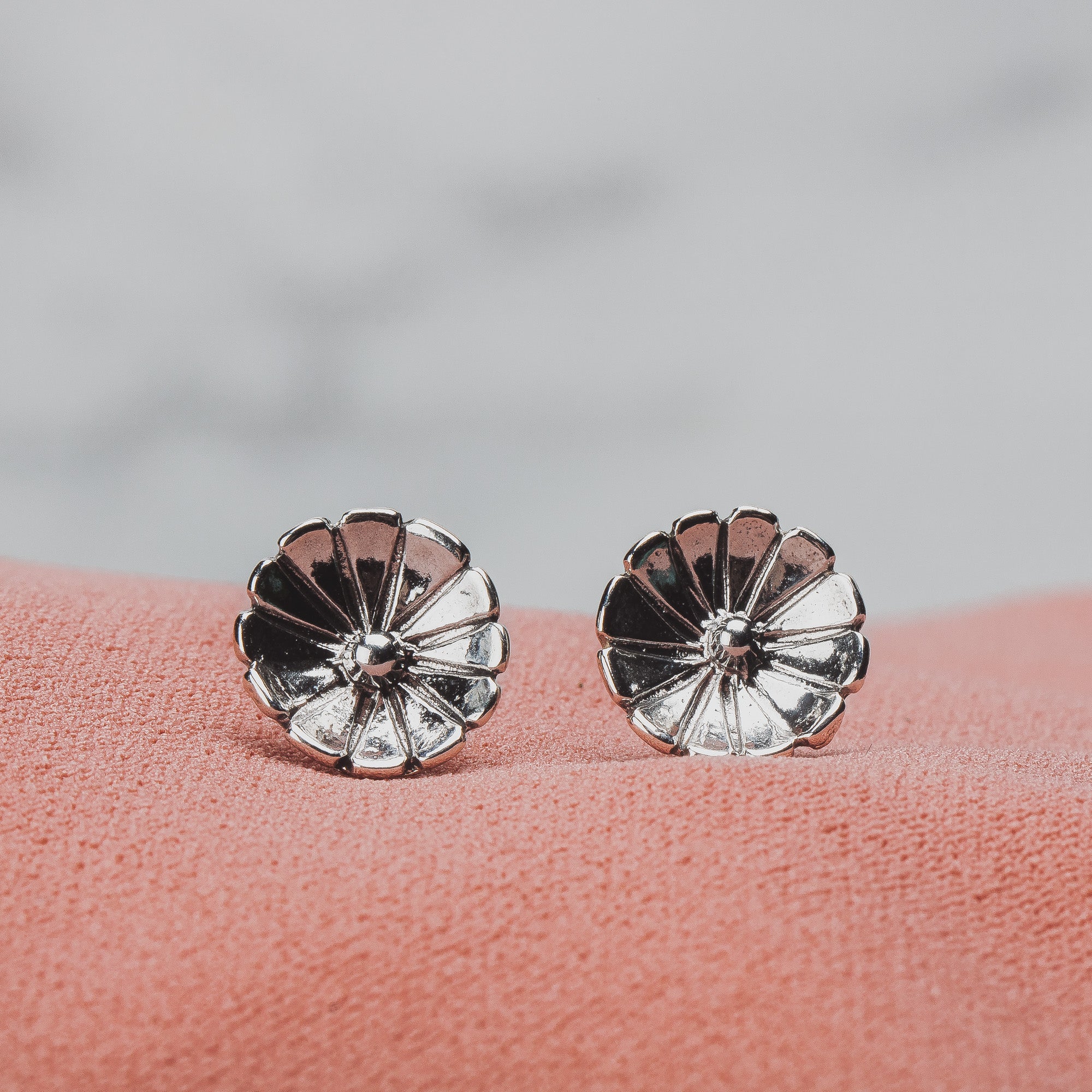 Wildflower Stud Earrings - Melanie Golden Jewelry - earrings, flora, post earrings, silver, stud, stud earrings